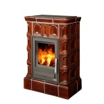 Kachlová kamna ABX Britania KP I s TV  kachlový sokl hnědá